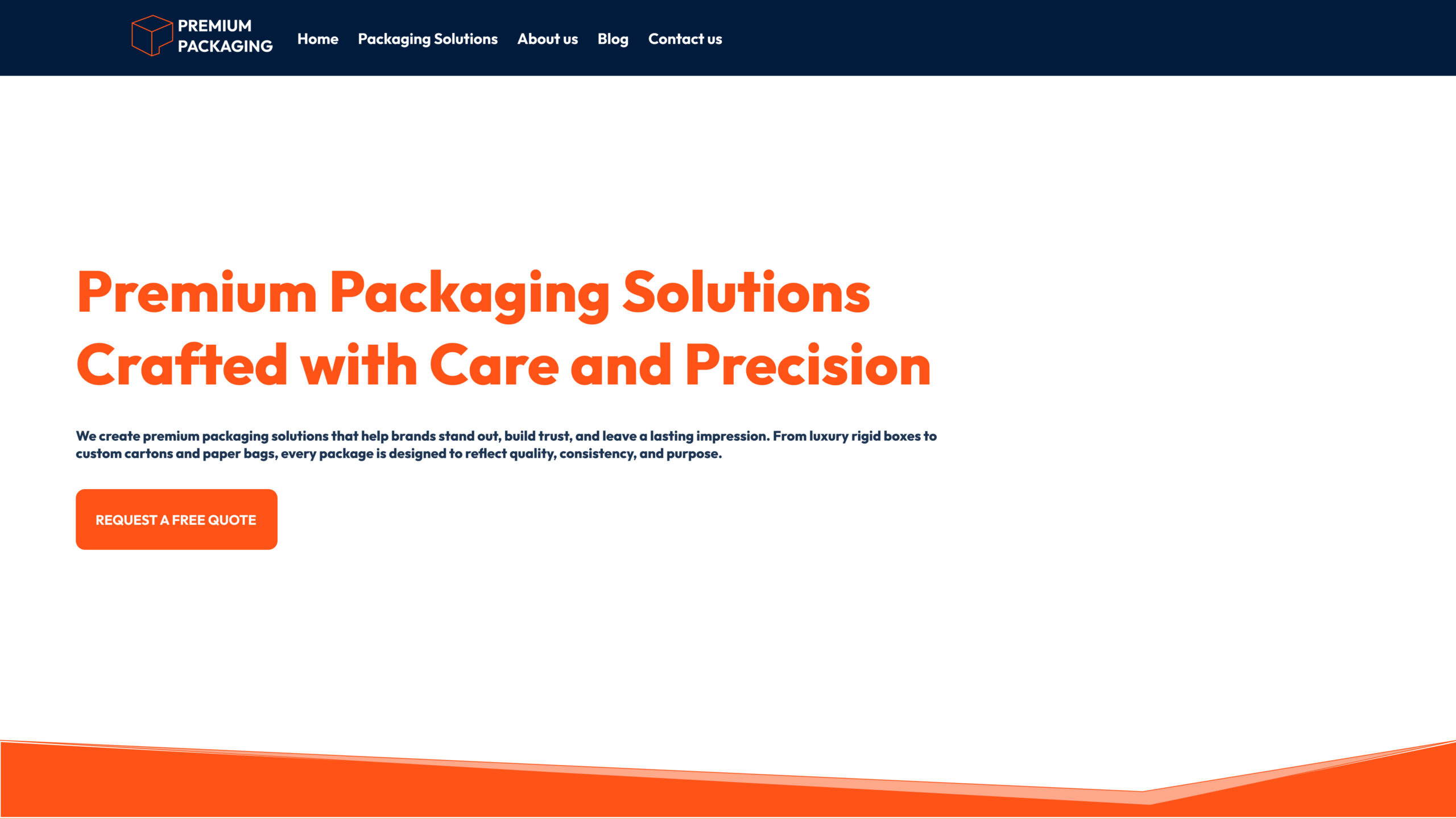 Premium Packaing Home page